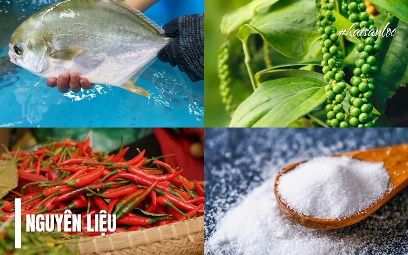 Nguyên liệu chuẩn bị cho món Cá Nướng Muối Ớt Cay Nồng Hấp Dẫn