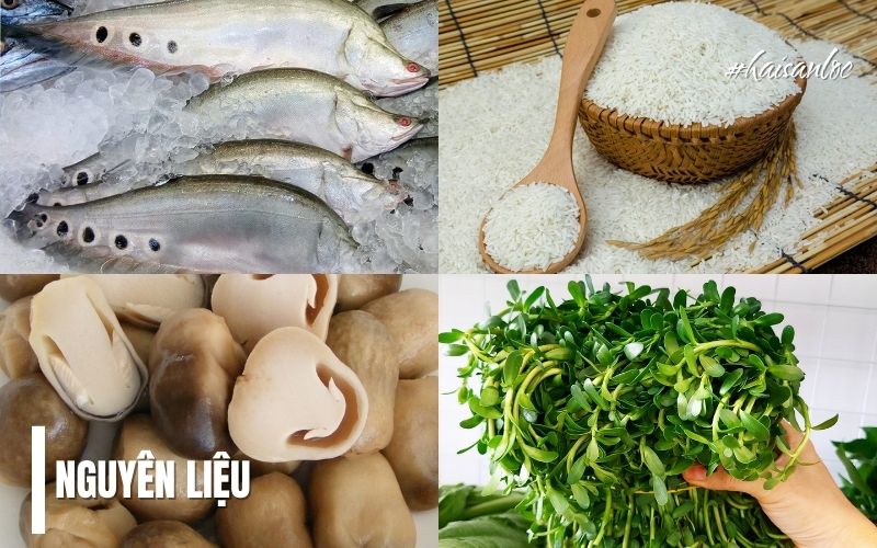 Nguyên liệu nấu cháo chả cá 