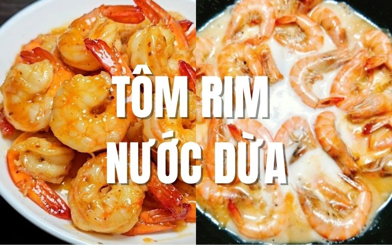 Tôm rim nước dừa