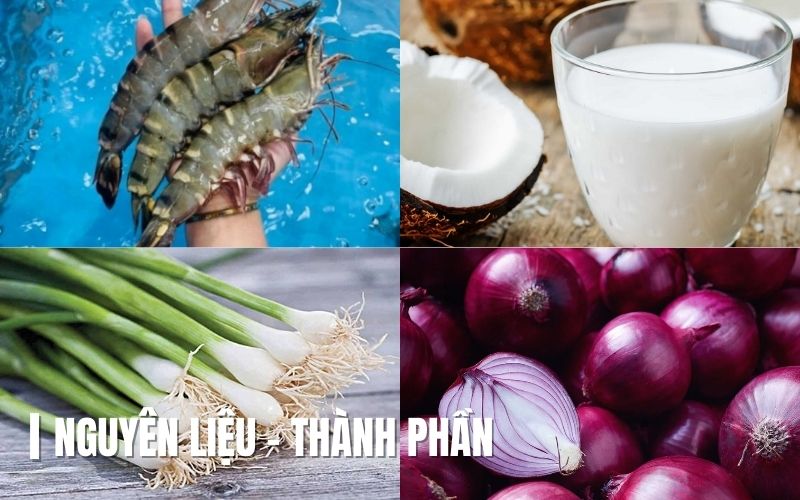 Nguyên liệu quan trọng cho món tôm rim nước dừa