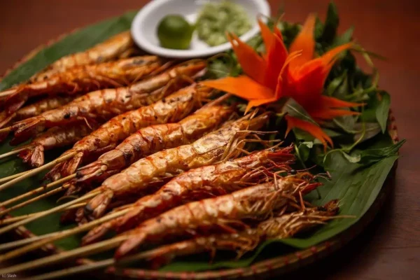 Các món hải sản ngon tôm nướng muối ớt