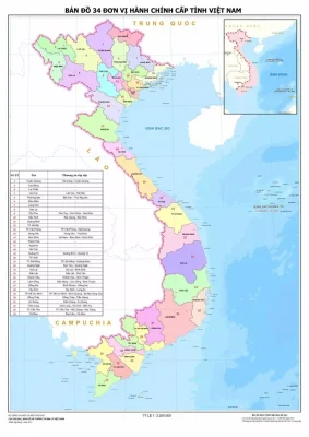 34 Tỉnh Thành Của Việt Nam