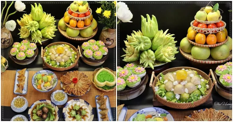 Mâm cúng lễ Vu Lan
