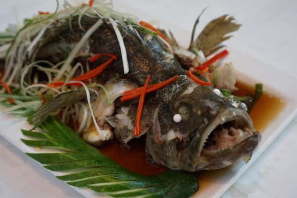 Cá Mú Hấp Hồng Kông