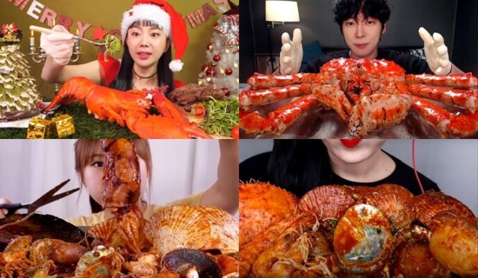 Mukkbang Hải Sản Khổng Lồ Là Xu Hướng Rầm Rộ Được Ưa Chuộng Trong Các Video Tiktok Hiện Nay
