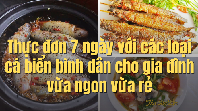 thực đơn 7 ngày cá biến
