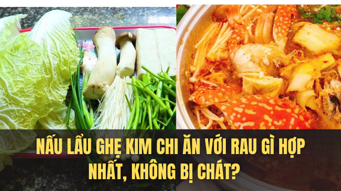 rau ăn kèm lẩu ghẹ