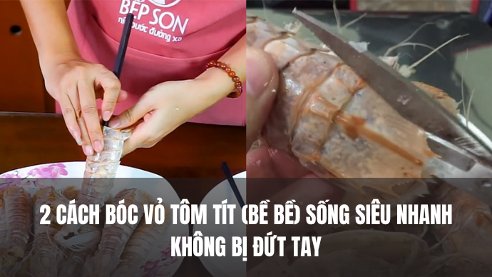 cách bóc tôm tít