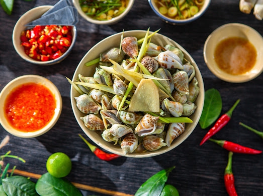 Ốc Nhảy Hấp Sả Ngon Bùng Nổ