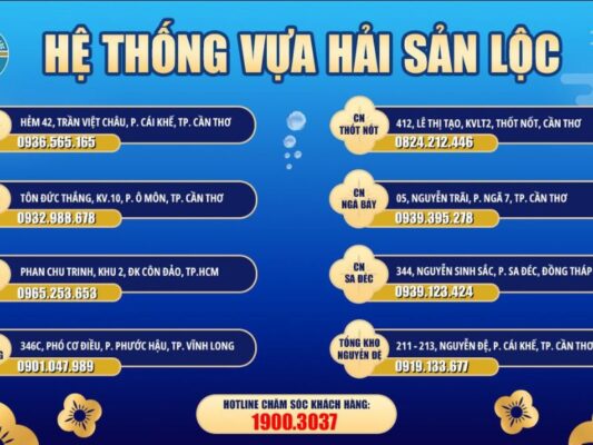 hệ thống hải sản cần thơ