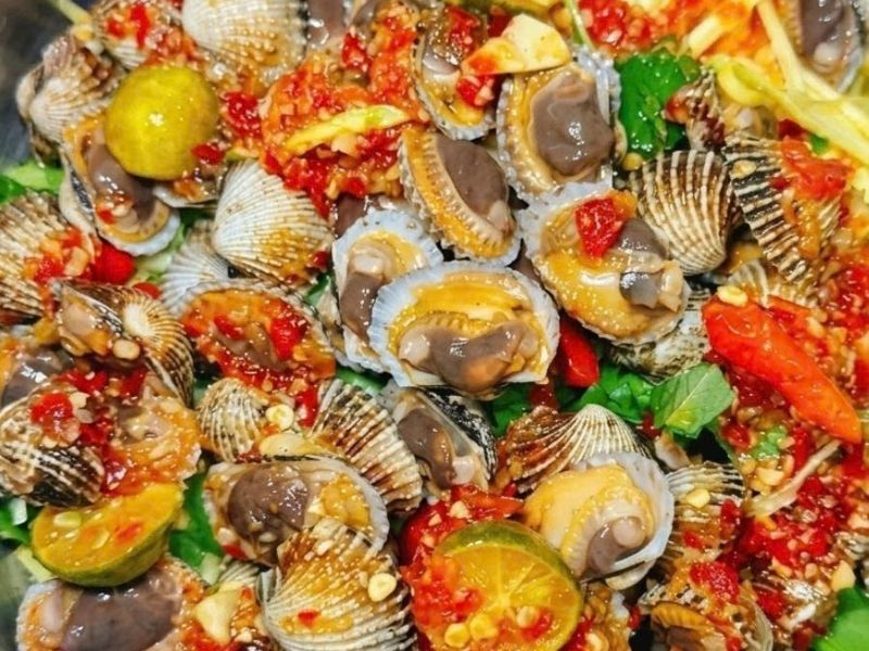 sò huyết cà mau sống